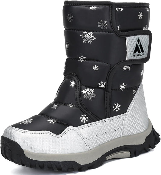 Kids Snow Boots for Boys Girls Winter Boot Waterproof Warm Anti-Slip Cold Weather Shoes (Toddler/Little Kid/Big Kid)